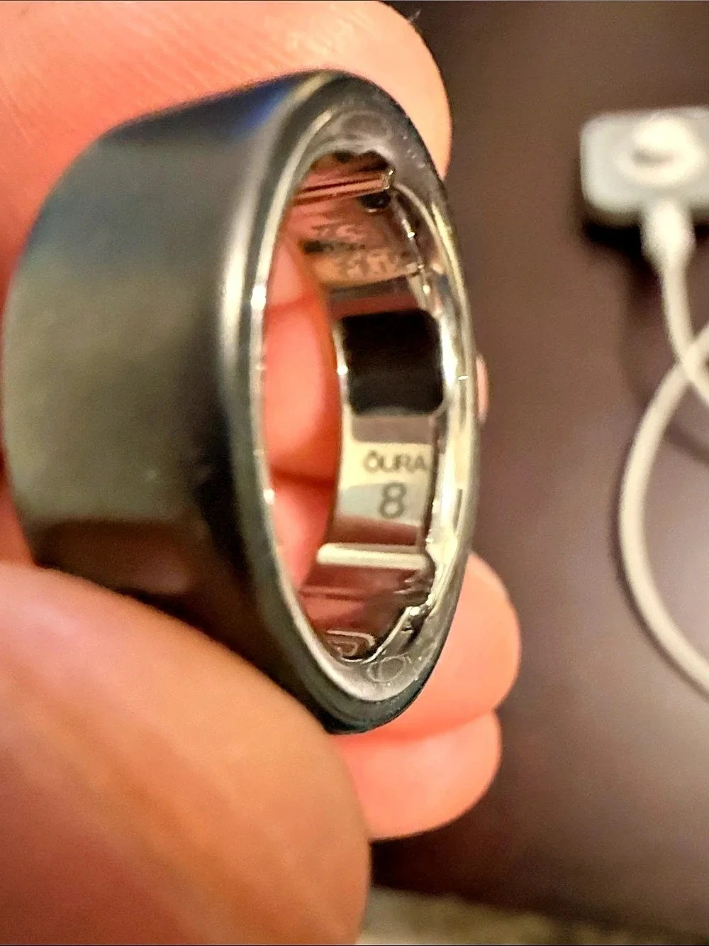 Oura Ring 4 Black Size 8